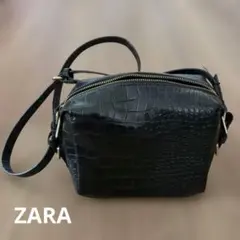 ZARA【美品】クロコダイル風ショルダーバッグ