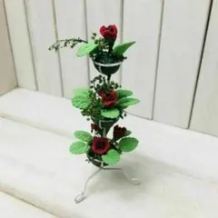 y504◆室内を華やかに◆ ドールハウス 用 ミニチュア 花 鉢花 植物 rg