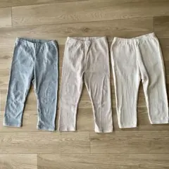 無印 UNIQLO キッズ　レギンス　90 サイズ　3枚
