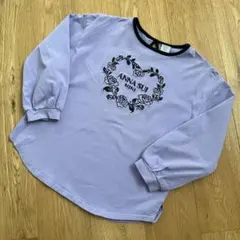 ANNA SUI Mini 長袖カットソー 薄紫 130