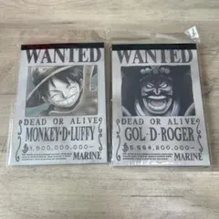 ワンピース 手配書メモ帳　麦わらの一味　ONE PIECE 麦わらストア