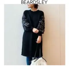 新品タグ付 定価4.7万 ビアズリー 24SS シャドーフラワードット刺繍