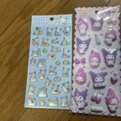 サンリオ ぷくっとシール ポチャッコ マイメロ クロミ 2枚セット