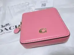 【COACH】チェーン付スクエアポーチ　ミニ財布　小物入れ