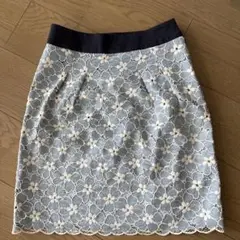 JUSGLITTY 水色フラワーレーススカートのサムネイル