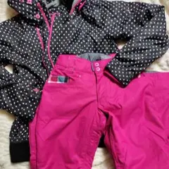 スノボ スキーウエアー モダンアミューズメント最終値下げ ブラックピンクドット