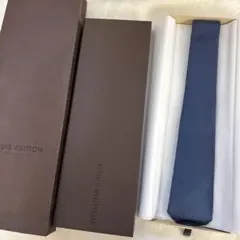 LOUIS VUITTON ネクタイ ネイビー ダミエ