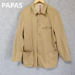 PAPAS メンズ カバーオール ジャケット ベージュのサムネイル