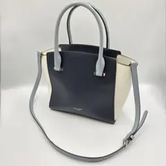 kate spade ハンドバッグ ショルダーバッグ2way ネイビー/ホワイト
