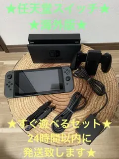 海外版　Nintendo Switch ニンテンドースイッチ本体　グレー　箱無し