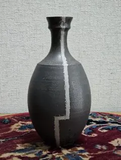 豪人窯 花器 銀ライン ボタナイズ 濱中史朗 ドライフラワー - メルカリ