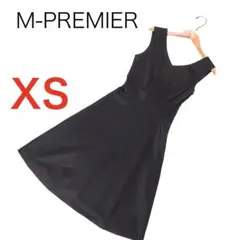 E8881◾️エムプルミエ　ノースリーブ　ブラックワンピース