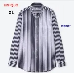 UNIQLOエクストラファインコットンブロードストライプシャツXL