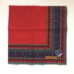 YSL　イヴ・サンローラン　ハンカチ　ハンカチーフ　幾何学模様　未使用