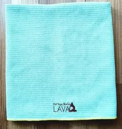 【美品】LAVA ヨガラグ　ライトブルー　ヨガタオル　ホットヨガ対応