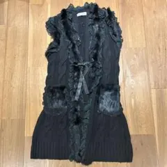 新品未使用スーパービューティーアイボリー キルティングダウンベスト フリル付き 楽天市場】ダウン ベスト フリルの通販