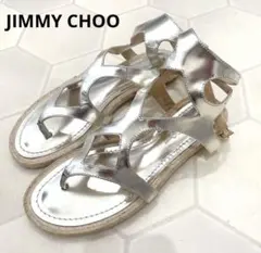 美品　JIMMY CHOO ジミーチュウ サンダル　フラットサンダル　37