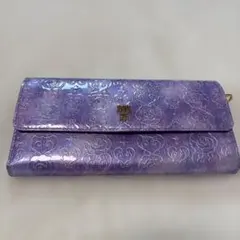 【極美品】ANNA SUI アナスイ 長財布 ローズハート ラベンダー 財布のサムネイル
