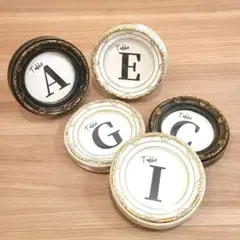 【結婚式アイテム】フォトフレーム　テーブル番号　5点セット