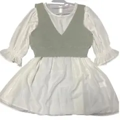 Honeys ビスチェ付きチュニック丈のブラウス