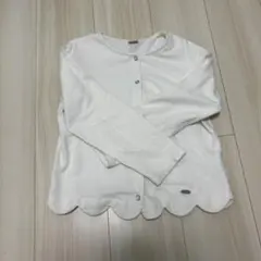 petit main カーディガン 130 ホワイト