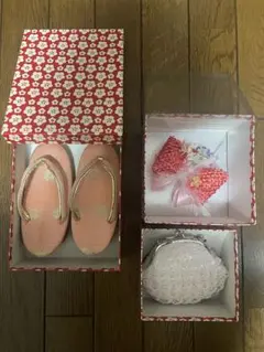 七五三　三歳女の子　小物3点セット