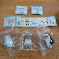 サメにゃん マスコットフィギュア ３種セット 新品未使用 モフサンド ガチャ