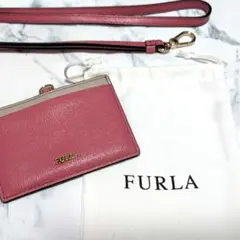 FURLA フルラ パスケース IDケース ピンク ベージュ バイカラー
