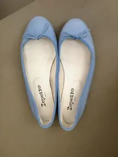 Repetto レザー　バレエシューズ ライトブルー　 39のサムネイル