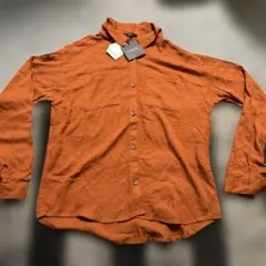 L'espoir オレンジ 長袖シャツ Mサイズ