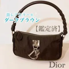 ★鑑定済★ChristianDior トロッターハンドバッグダークブラウン希少品