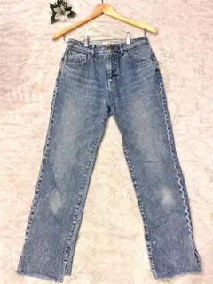 美品　seventen by mihokawahitoストレートデニム Lサイズ 美品 seventen by mihokawahitoストレートデニム Lサイズ