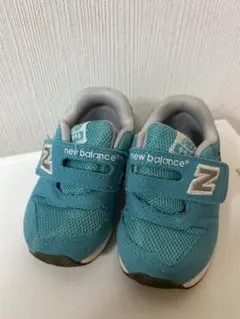 new balance 青 キッズスニーカー 12.5センチ