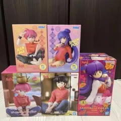 らんま1/2 シャンプー　らんま　フィギュア 5点セット