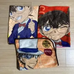 非売品　ジョージア　名探偵コナン　フリースブランケット　3枚セット