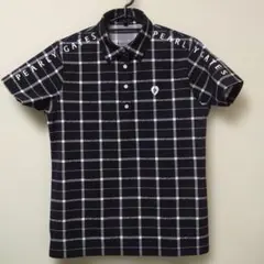新品 PEARLY GATES ポロシャツ 黒 ブラック サイズ1 チェック柄