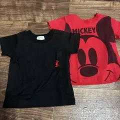 Disney ミッキー Tシャツ 2枚セット