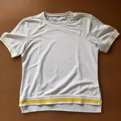 adidas ステラマッカートニー　半袖Tシャツ ホワイト/イエロー