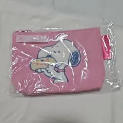 【新品未開封】スヌーピー ドーナツ刺繍 ポーチ ピンク【大幅値下げ‼️】