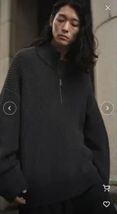 HALF ZIP AZE KNITのサムネイル