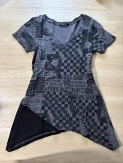 00s アシンメトリー Tシャツ 平成 ギャル vkei お兄系y2kのサムネイル