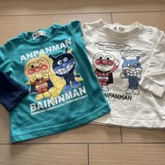 アンパンマン90サイズ長袖トップスまとめ売り ロングTシャツスウェットトレーナー