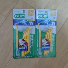 껌 치간 브러쉬, L 모양, 베스트 핏, 껌 S 사이즈, 8팩, 2개 세트