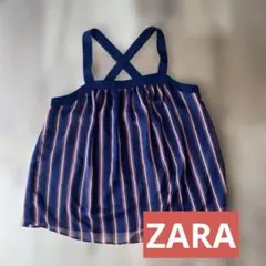 ZARA シフォン トップス　ストライプのサムネイル