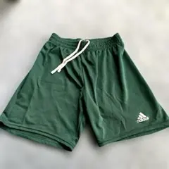 アディダスハーフパンツ150sizeサッカーパンツ深緑
