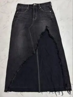 【GYDA デニムロングスカート インナーパンツ付き Mサイズ】