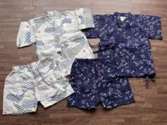 甚平セット 90cm 95cm 鯨柄 トンボ柄