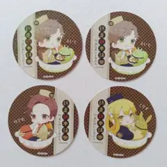 池袋月野亭　師走鍋本舗(アニメイトカフェ)　ツキプロ　コースター4点セット