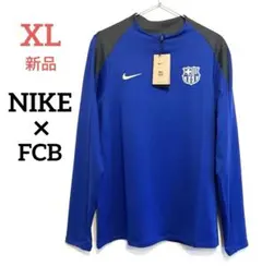 新品 XL NIKE×FC バルセロナ サッカードリルトップ ロングTシャツ
