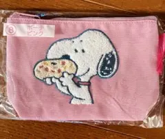 スヌーピー　一番くじ　ポーチ　ピンク